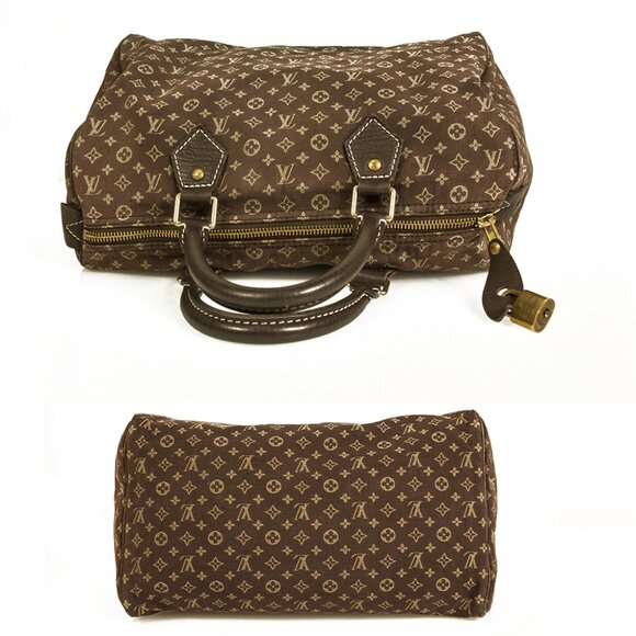 LOUIS VUITTON Speedy 30 Monogram Idylle Mini Lin Satchel Bag Shoulder Bag - Picture 3 of 9